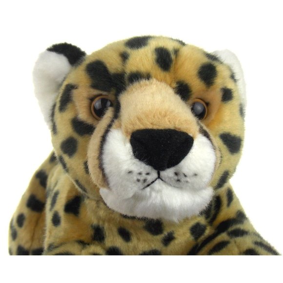 Leopard Plush Toy Cheetah Spots Zoo Stuffed Animal Birthday Gift Soft - Picture 4 of 4
